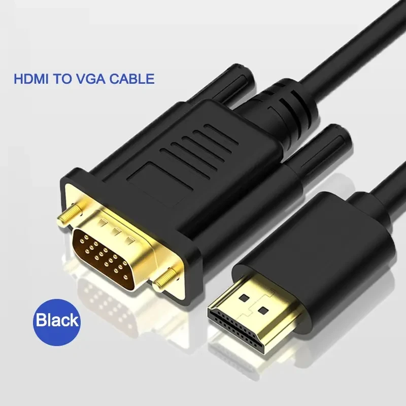 HDMI to VGA Adapter Cable 1080P 60Hz Compatible for Computer Laptop