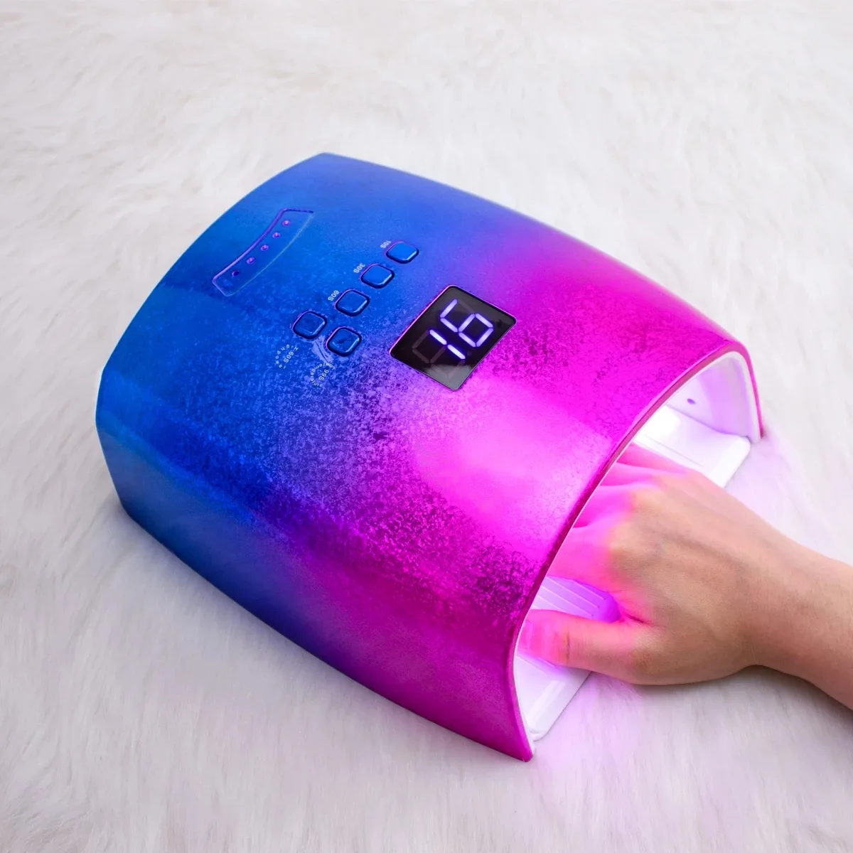 Lampada UV per unghie ricaricabile 48W Lampada per unghie in gel senza fili per manicure e pedicure Lampada UV per unghie a LED senza fili_voghion.com