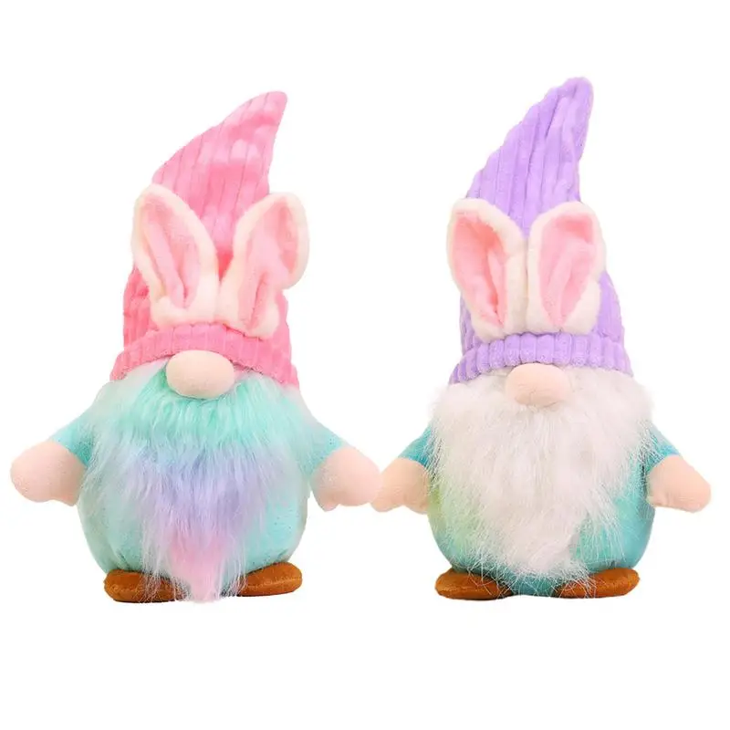 Easter Decorations Gnome Dolls with Bunny Ears Light Creative Kids Gift for Holiday Party for Home Decor Bedside Window Desktop christmas led light glass decorations window decors tree pendants holiday new year ornaments size l snowman bronze