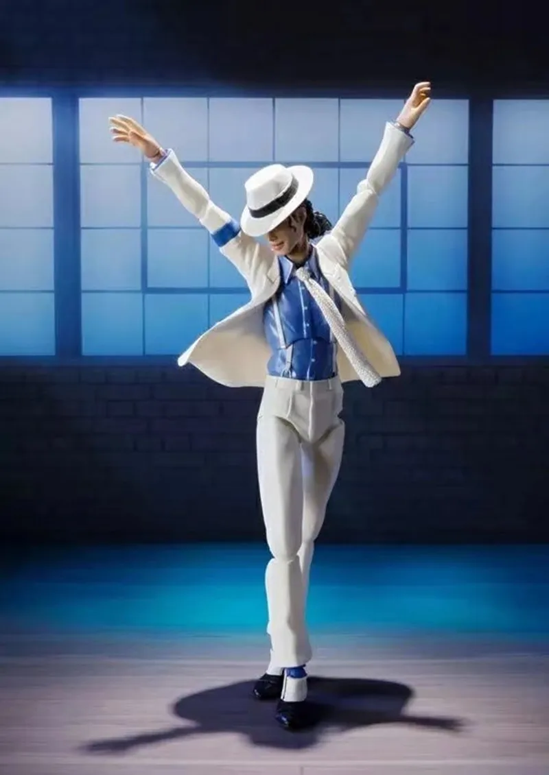 MJ - Jackson Smooth Criminal Moonwalk Action Figure Model Toys Mj Thriller Joint Movable Commemorative Figurine Christmas Gift
