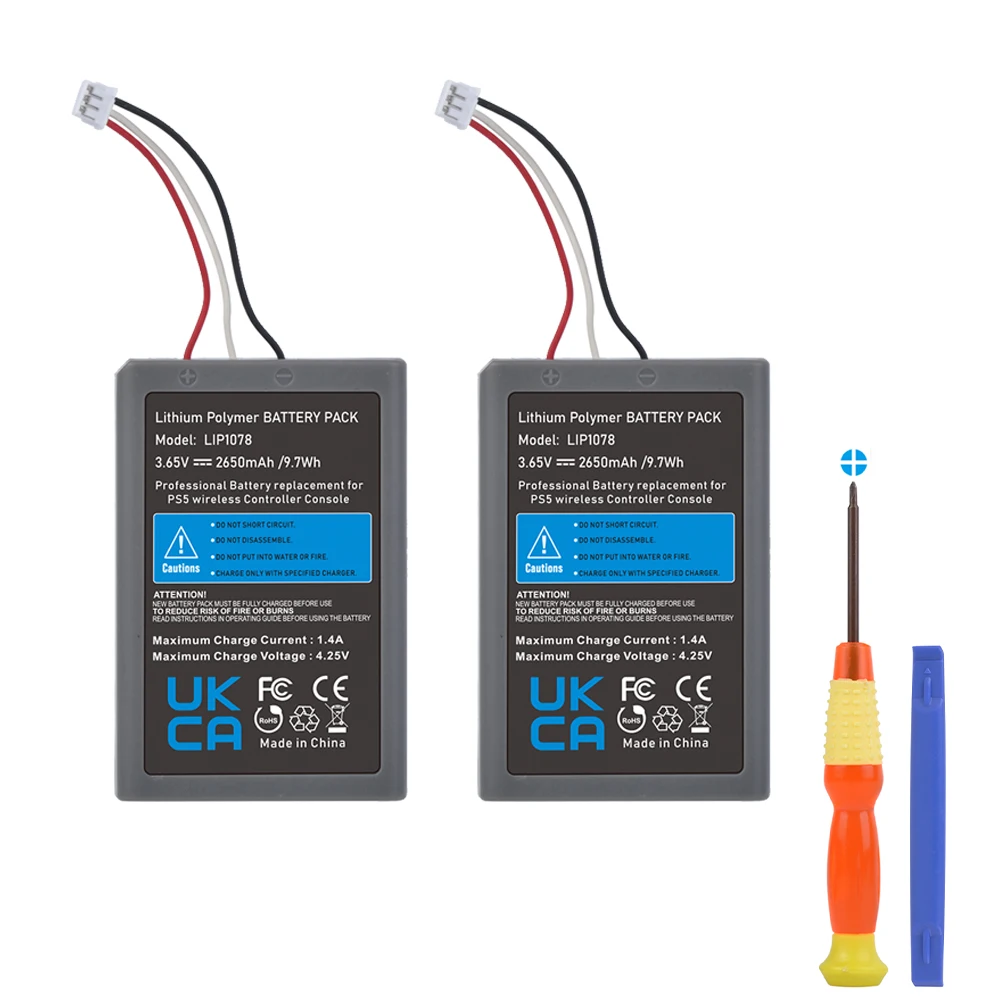 Batteria Di Ricambio Durapro Lip1078 Ps5 2650Mah Per Controller Wireless Sony Ps5 Dualsense Cfi-Zct1W