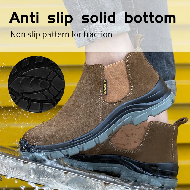 Botas con casquillo para hombre casquillo mujer industriales zapatos de trabajo seguridad hombre 2024 para dama tacticas vaquerass botines para caballero zapatos de trabajo seguridad hombre envío gratis - Imagen 4