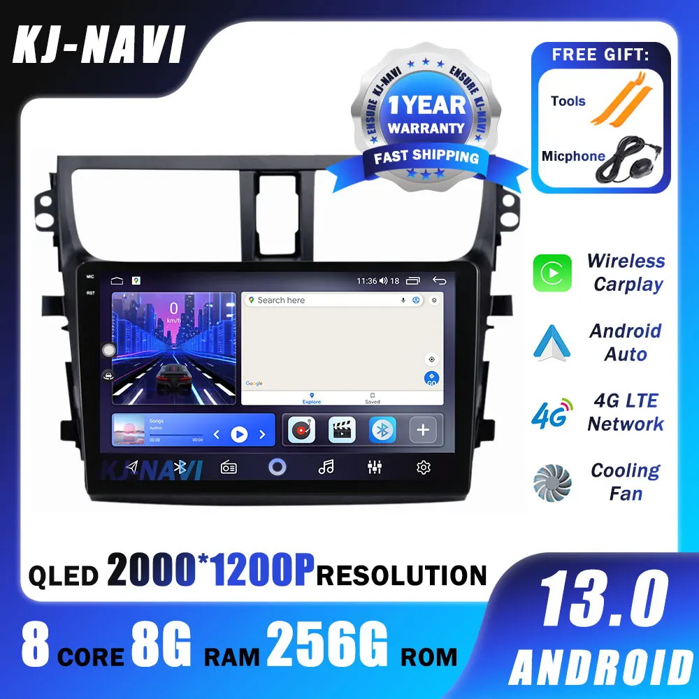 

9" Android 14 For SUZUKI CELERIO CULTUS 2015 2016 2017 2018 Car Radio Multimedia 4G Video Player GPS Navigation Wireless Carplay