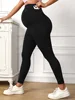 Maternity Leggings Over The Belly Buttery Soft Casual Leggings for Women Non-See-Through Yoga Pants Tights 3