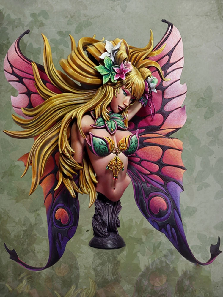 

Фигурка из смолы 1/8, бюст воина (без основания), модель без сборки, Неокрашенная фигурка, набор для сборки