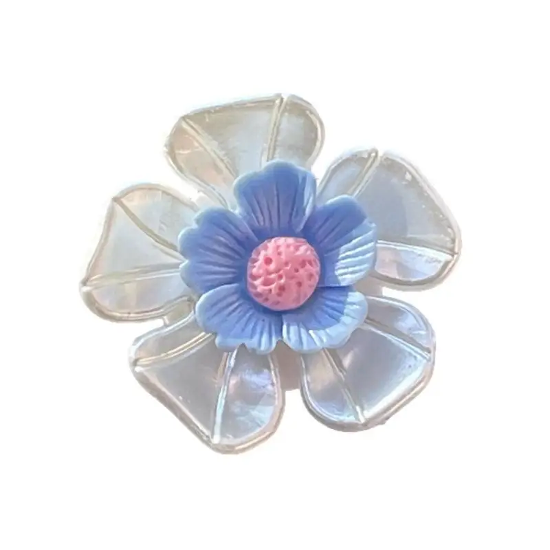 

Flower Air Vent Clips Car Fragrance Vent Clip Beautiful Shell Colored Flower Design Car Interior Air Conditioning Outlet Clips