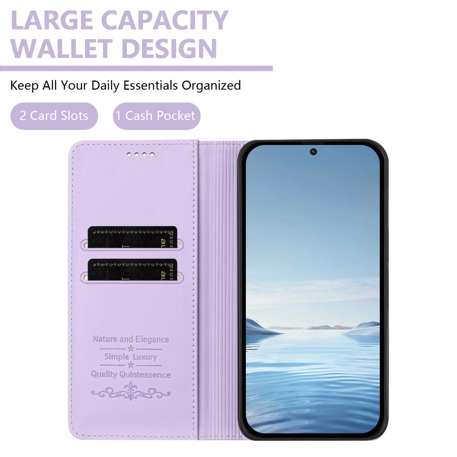 Premium PU Leather Flip Wallet Phone Case Cover
