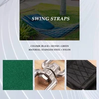 Swing Attachment Holds Attachment Swing Suspension Strap Kit With 2 Carabiners And D-Rings With 2 Tree Protection Pads 2