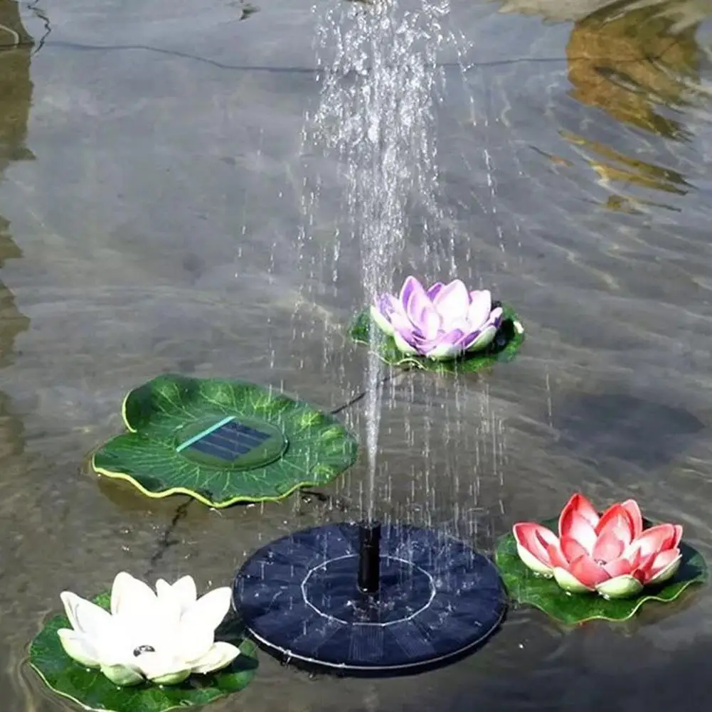 13cm 16cm Solar Fountain With 6 Nozzle Water Fountain Fast Starting High Efficiency Solar Power Bird Bath Pump