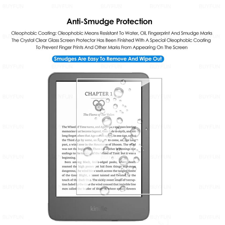 Screen Protector For 6.8'' Kindle Paperwhite 11th Generation 2021 Kindle Paperwhite Signature Edition 9h Tempered Glass Film For Kindle Hd Clear Bubble Free Scratch Proof Case Friendly 2 Pack - View #6