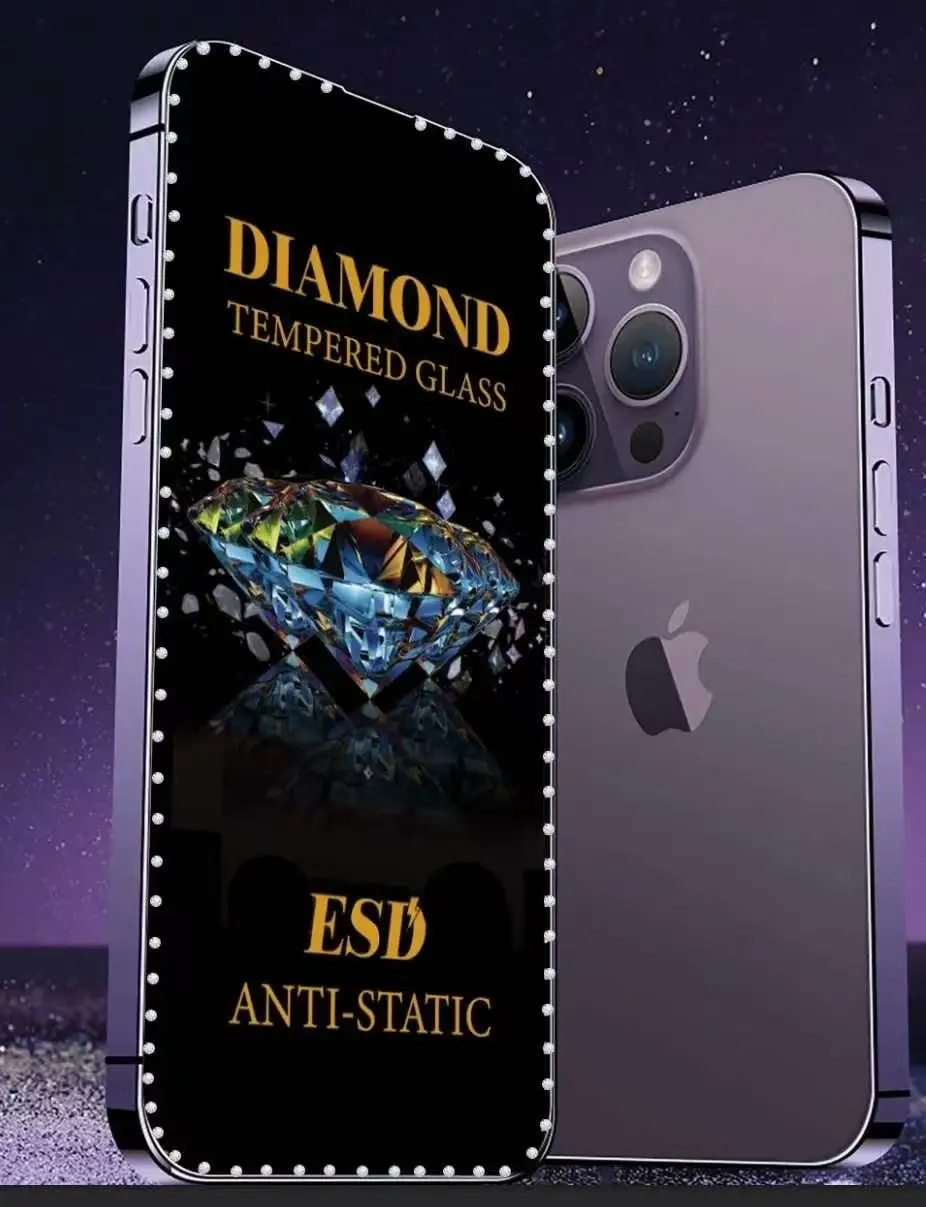 Ultra-Clear Diamond Screen Protector - High-Definition, Scratch-Resistant Tempered Film