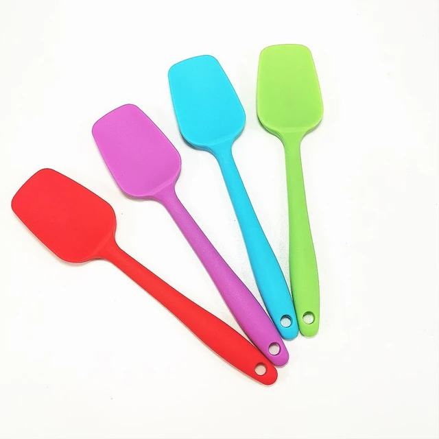 Silicone Spatula, 4pcs Non Stick Rubber Kitchen Spatulas, Heat Resistant  Spoon