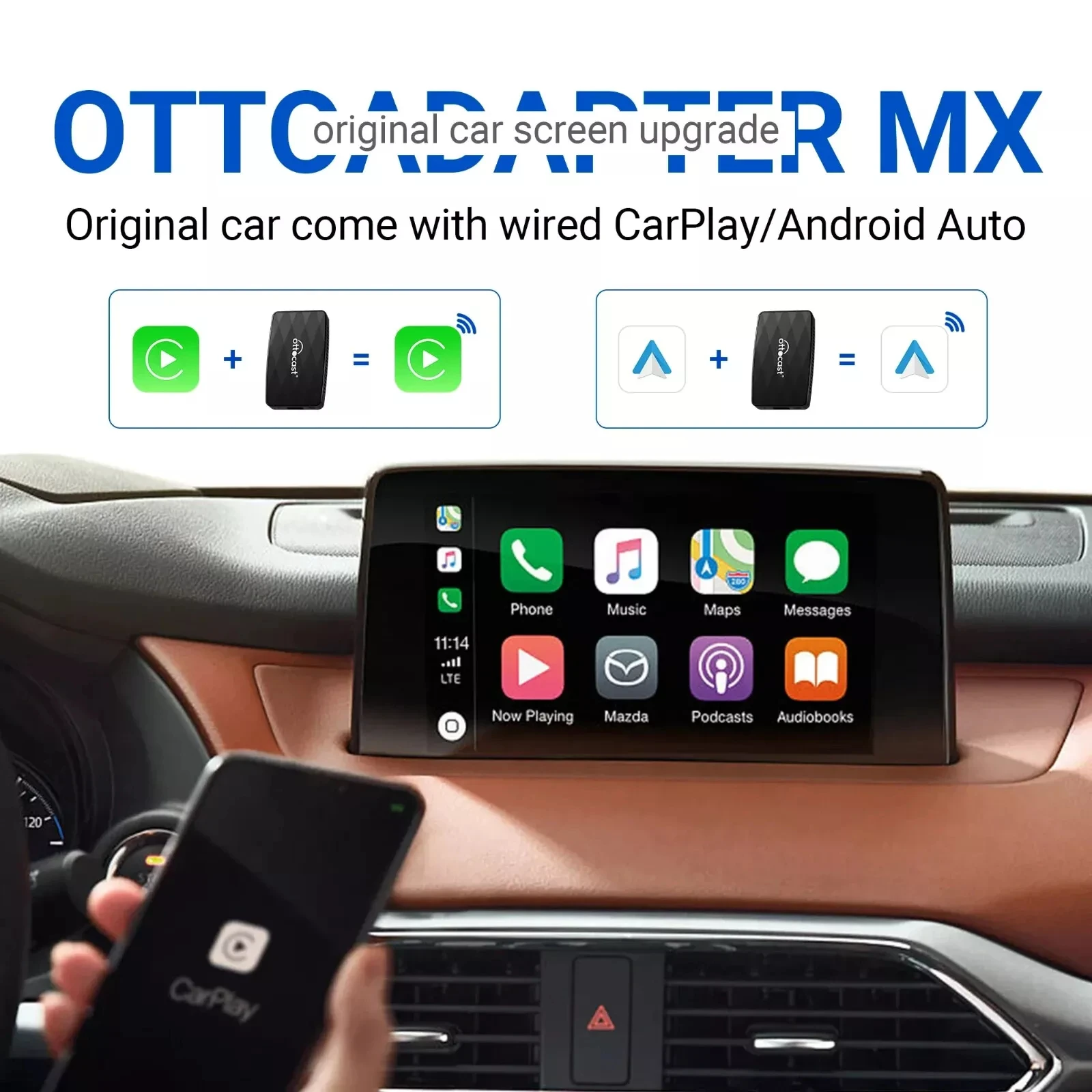 Adattatore Android Auto Wireless 5GHz - Per Auto Con Android Auto Cablato, Connessione Automatica - Foto 2