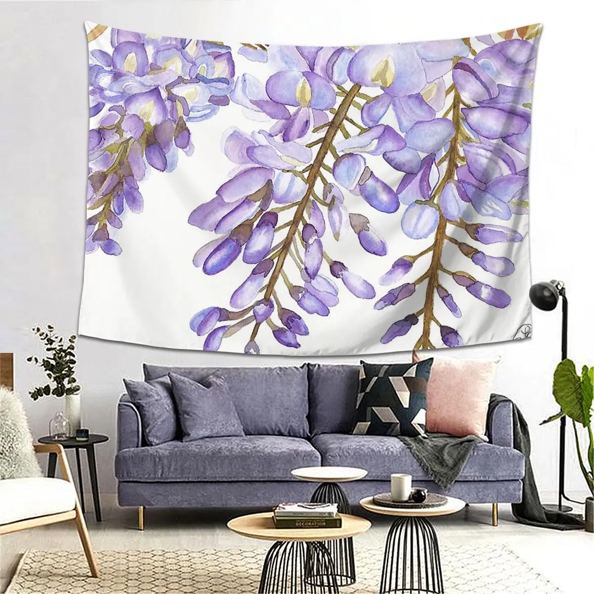 

Wisteria Tapestry Decoration Art Aesthetic Tapestries for Living Room Bedroom Decor Home Hippie Wall Cloth Wall Hanging