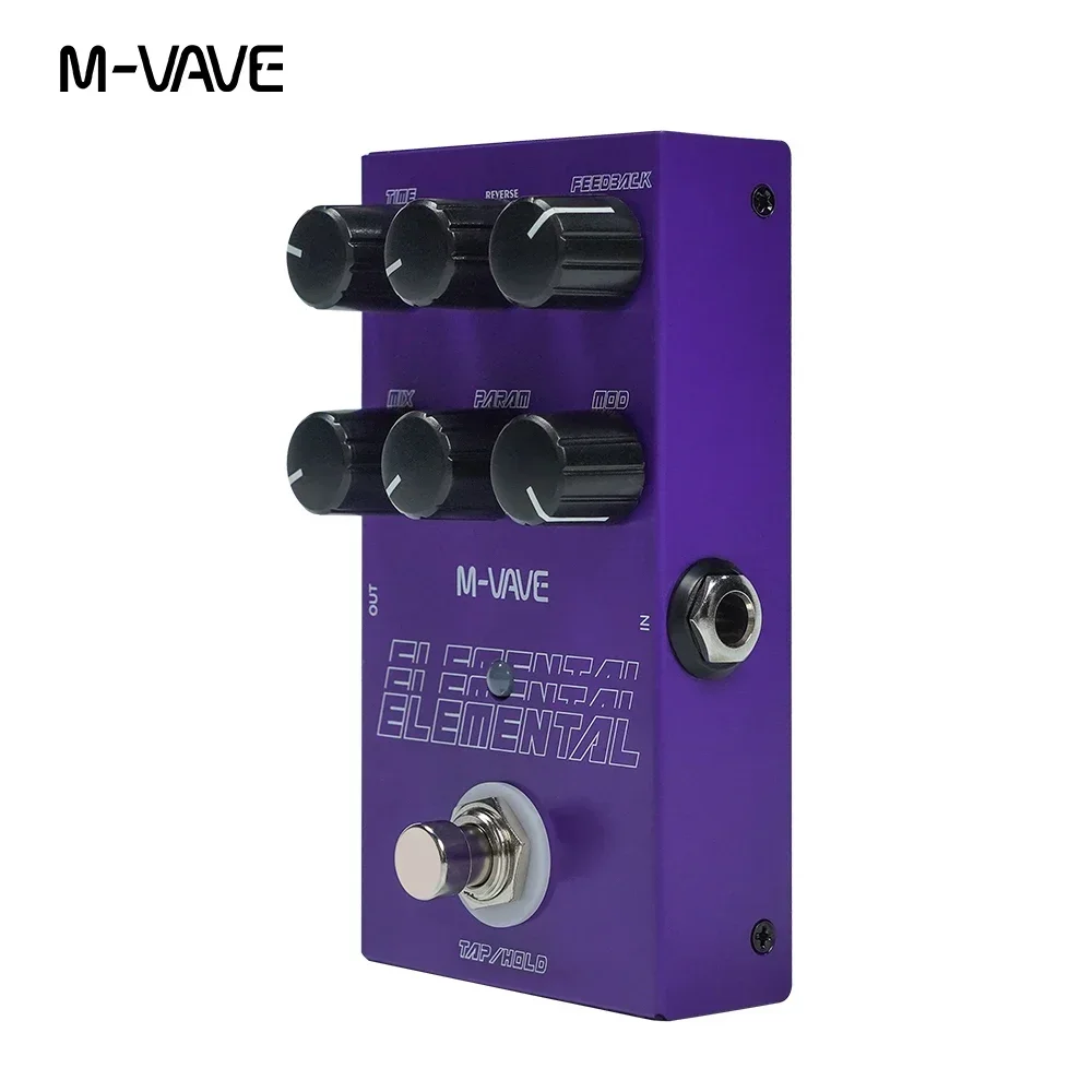 Guitar Effects Pedal M-vave Elemental Digital Delay Pedal 9 Different Delay Guitar Effects Pedal Support For TAP and HOLD Mode