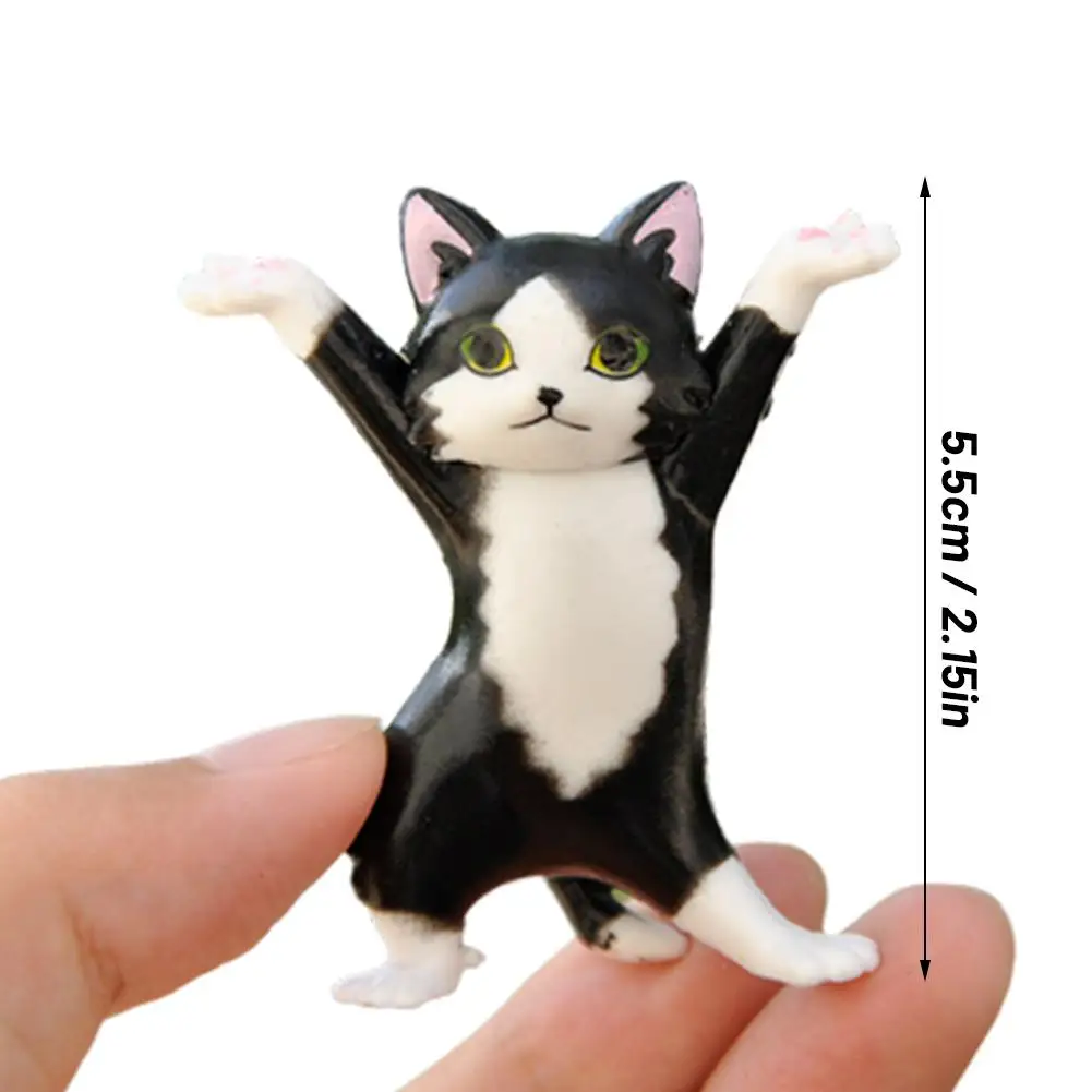 Funny Cat Pen Holder Toy Hold Everything Cat Earphone Bracket Home Decoration Cute DIY PVC Cartoon Pen Holder Car Ornament pen holder