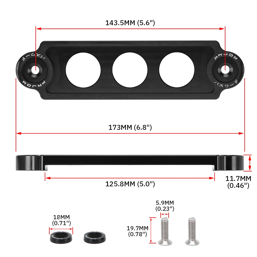 Car Racing Battery Tie Down Hold Bracket Lock Anodized for JDM Honda Civic/CRX 88-00 Car Accessory PQY-BTD71