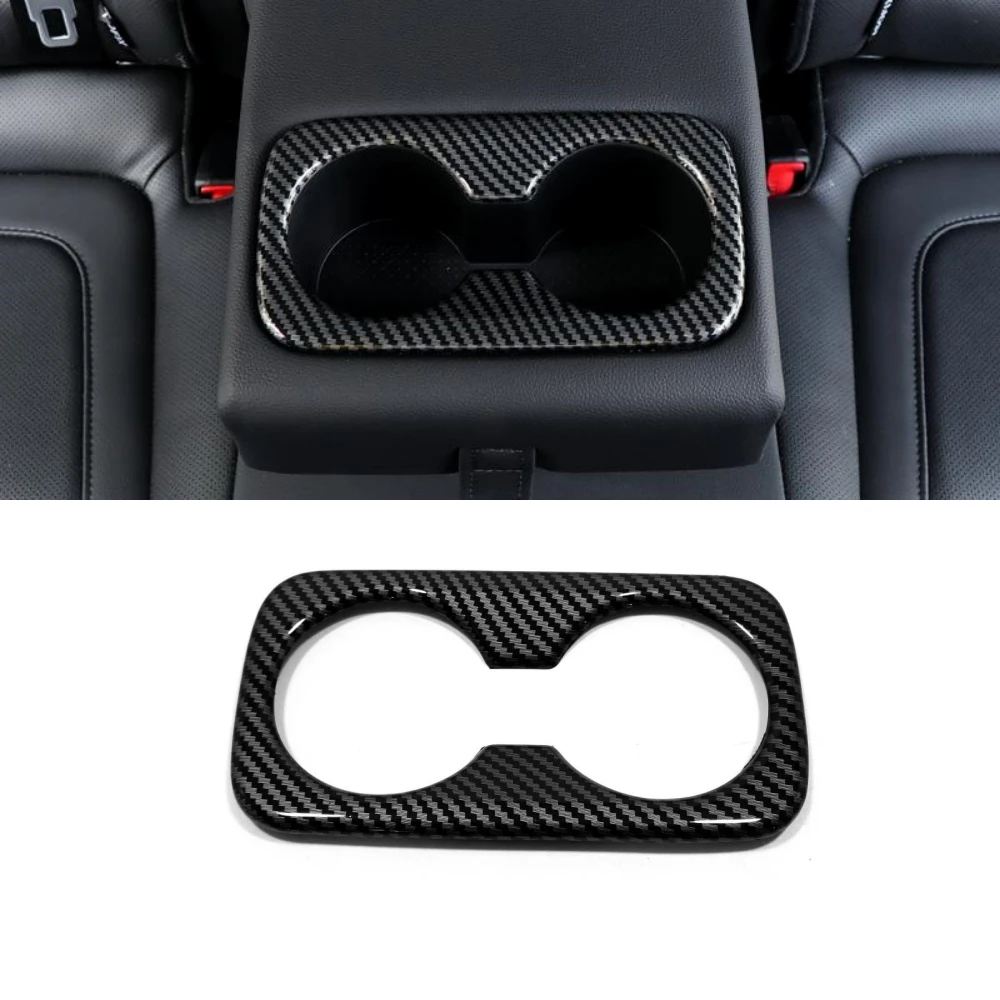 

For Hyundai Tucson NX4 2021 2022 2023 Hybrid N Line ABS Car Seat Back Row Water Cup Holder Cover Frame Trim Sticker Accessories