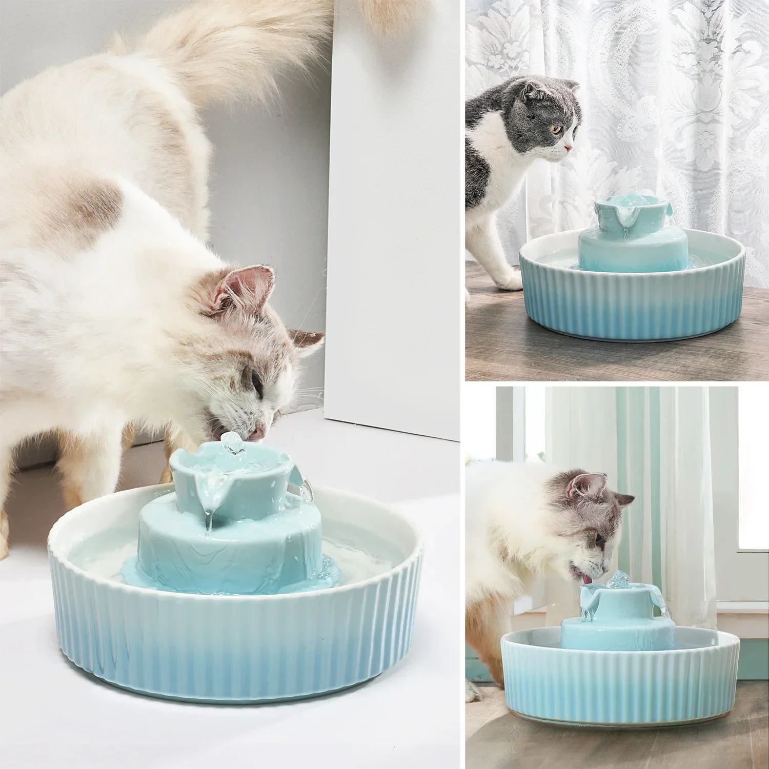 Water Fountain for Cats and Dogs,Cat Drinking Bowl