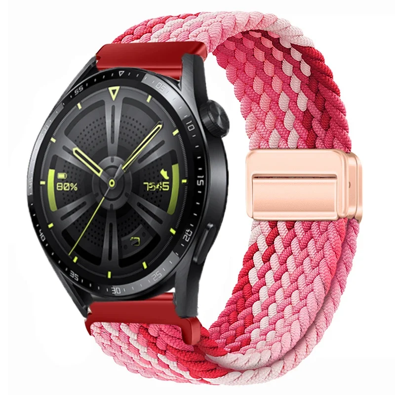 Nylon Braided Watch Strap - Durable Fabric Bracelet Wristband