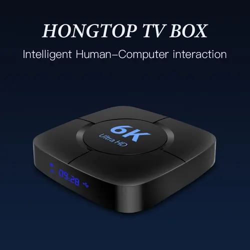HONGTOP 스마트 TV 박스 안드로이드 12 4GB 32GB 64GB 2.4G/5GHz 와이파이 블루투스 안드로이드 TV 박스 6K HDR 미디어 플레이어 3D 비디오 셋톱 박스 5