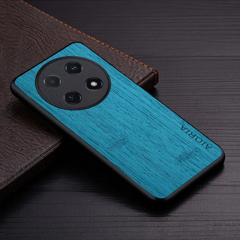 Luxury Bamboo Wood Pattern Leather Phone Cover – Premium Case