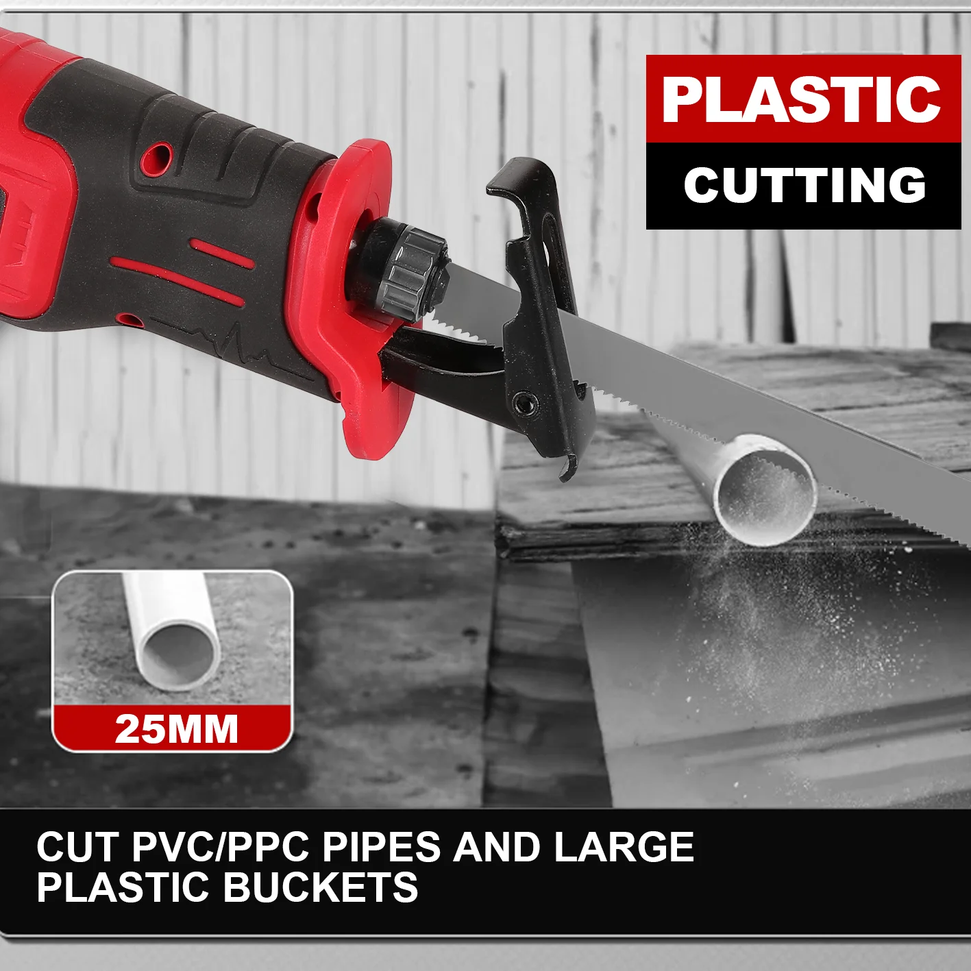 LYUWO Brushless reciprocating chainsaw outdoor handheld chainsaw universal logging lithium electric saber saw electric tools