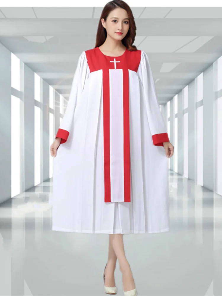 Christ Jesus Taught The Holy Clothes Long Sleeve Holy Verse Christian Costume Church Choir Singing High Quality Christian Robe
