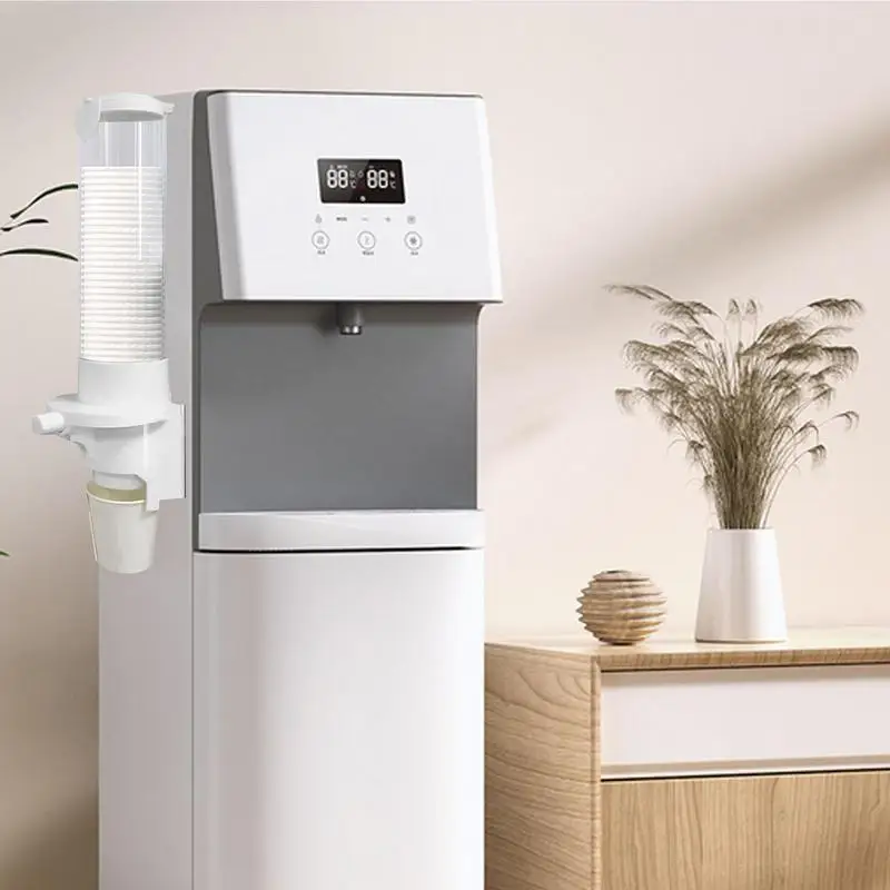 Disposable Paper Cups Dispenser Plastic Cup Holder Water Dispenser Wall Mounted Automatic Cup Storage Rack Cups Container