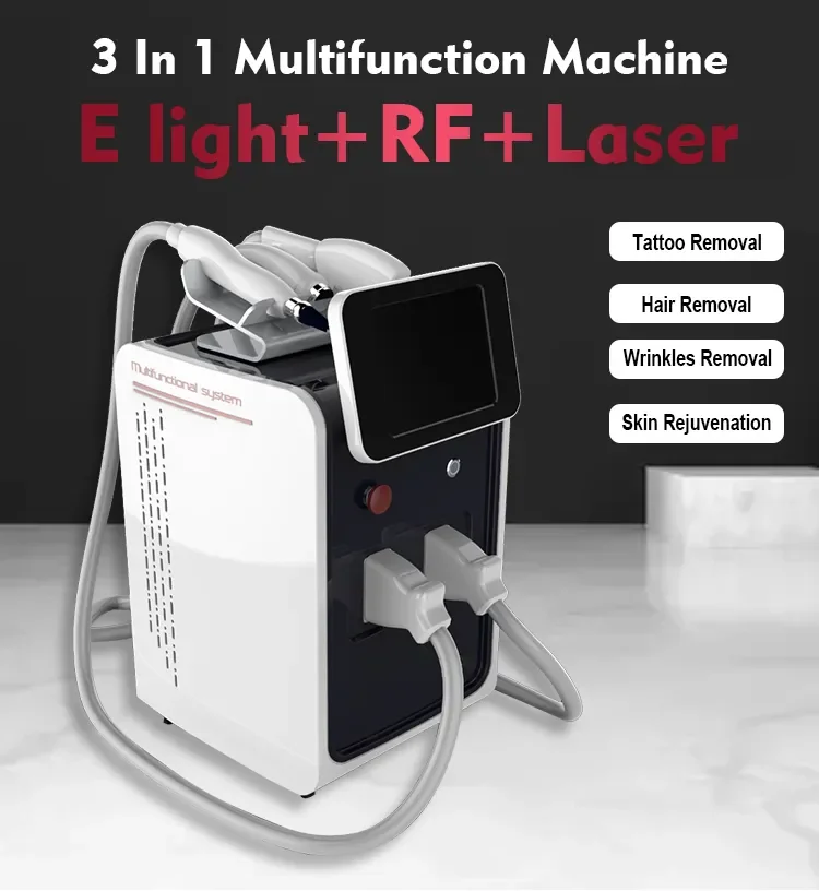 3 in 1 Fast Hair Removal Machine Tattoo Removal  OPT IPL Beauty Salon Epilator Diode  Body Epilator Painless Hair Remove