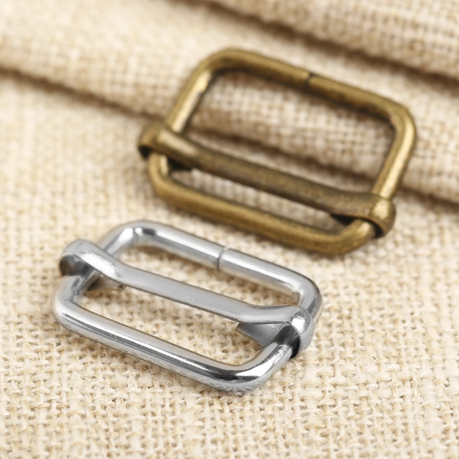 20 Stks/partij Metalen Vierkante Ring Gespen Riem Slider Richter Voor Tassen Garment Lederen Accessoires Diy Handwerken