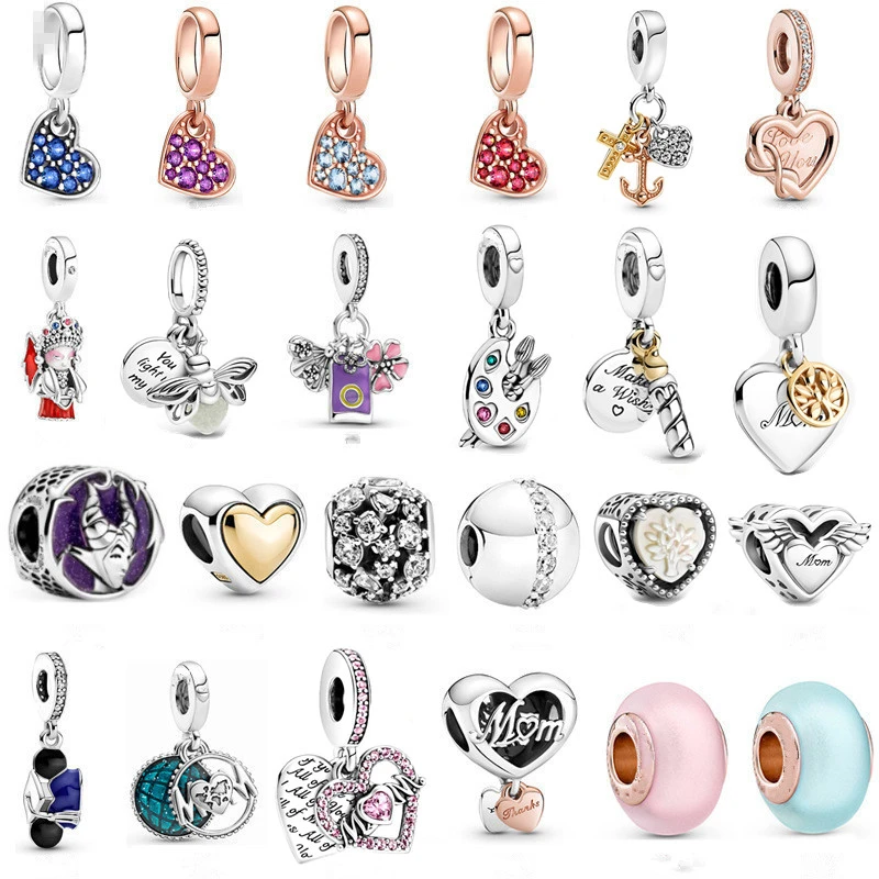 Pandora Charm Bracelet 925 Sterling Silver Cute Dumbo Gatos Heart Pendant Woman Beads for Gift Jewelry Abalorios| - AliExpress