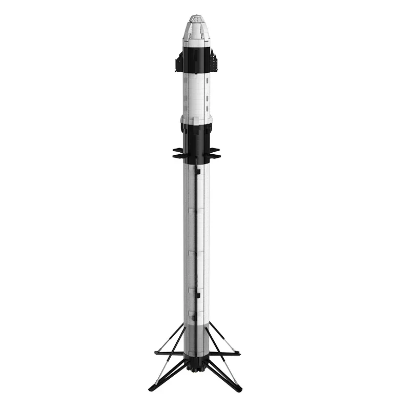 

Moc SpaceX Crew-4 Scale Space Aviation Manned Rocket Building Blocks Falcon Craft Launch Center Vehicle Children's Toy Gifts