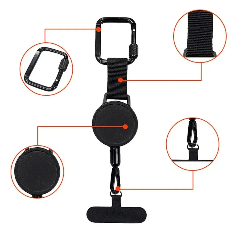 Anti Theft Ominia Retractable Phone Tether Lanyard: Anti-Theft Retractable  Cellphone Lanyar Cell Phone Tether