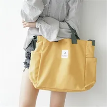 

2021 Canvas Shoulder Bags Environmental Shopping Bag Fashion Large Tote Package Crossbody Bags Purses Casual Handbag For Women