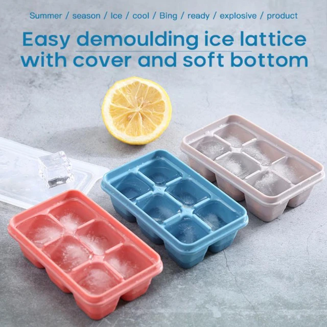 6 Grid Silicone Maker Trays With Lids Mini Ice Cubes Small Square Mold Ice  Maker Kitchen Tools Accessories Ice Mold Kitchen Tool - AliExpress