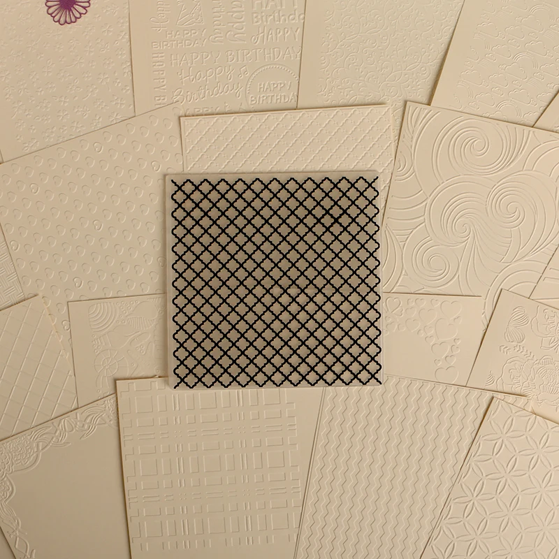 DUOFEN Crafts plastic embossing folder collection 8 paper embossing flower mold Christmas Birthday mothers day wedding