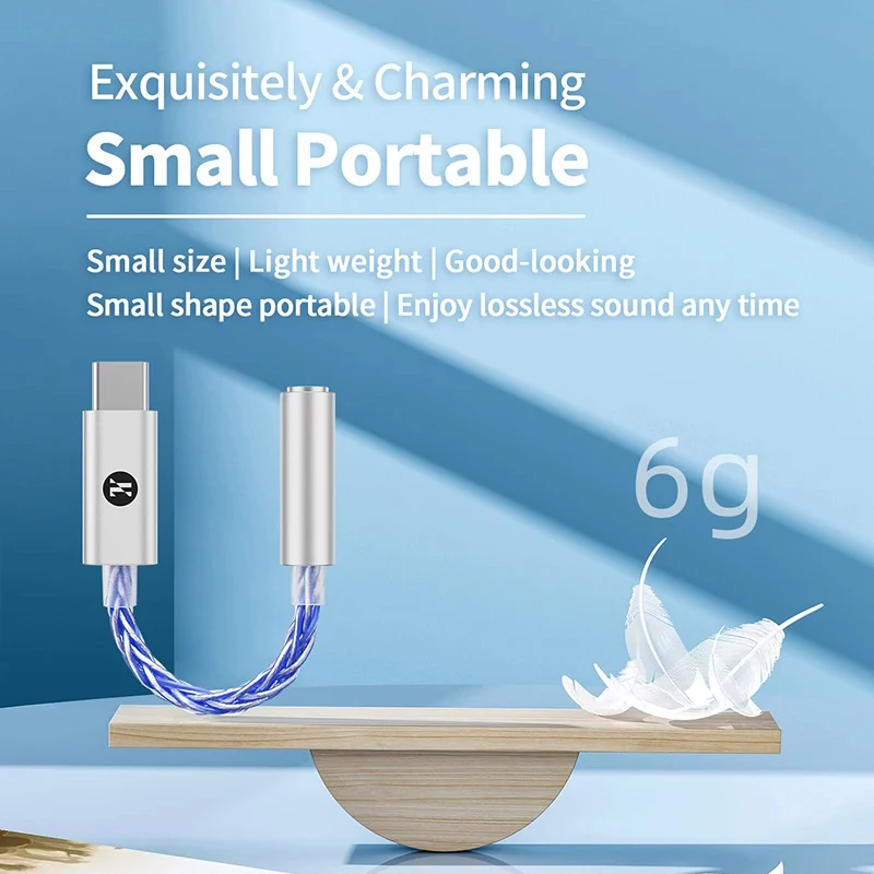 JCALLY CX31993 Hifi DAC Type-C to 3.5mm Digital Audio Decoding Portable Headphone Amplifier DAC Type C to 3.5mm LXDA JM6 Pro AMP