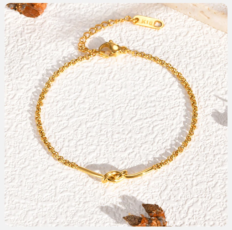 Vnox Edelstahlarmbänder für Frauen, Unendlichkeit symbolisierender ewiger Liebesknoten mit Karten, Modeschmuck, Valentinstagsgeschenk – Detail 6