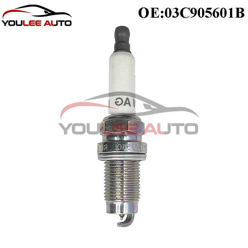 Iridium Spark Plug 03C905601B 03C905601A SIZFR6B8EG For Audi A1 A3 VW Passat Golf Polo Jetta Tiguan Seat Skoda Auto Parts