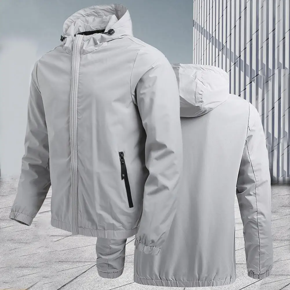 

Men's Mountaineering Winter Jacket Fashion Lightweight Camping Hooded Jacket Coat Windproof Outdoor Travel Jacket For Men 2023