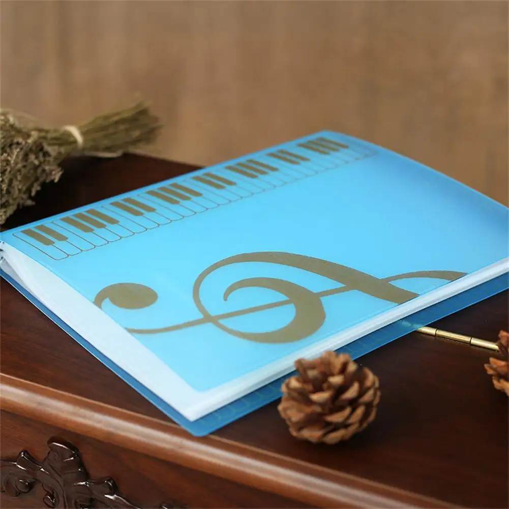 Music Score Book 40 Sheets A4 Size Insert-type Folder File Folders Document Piano Paper Sheets Organizer Storage Accessories