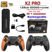 La console de jeux vidéo X2 Pro est livrée avec 50 000 jeux rétro et plus de 40 émulateurs, et est compatible avec PS1/N64/PSP. 6