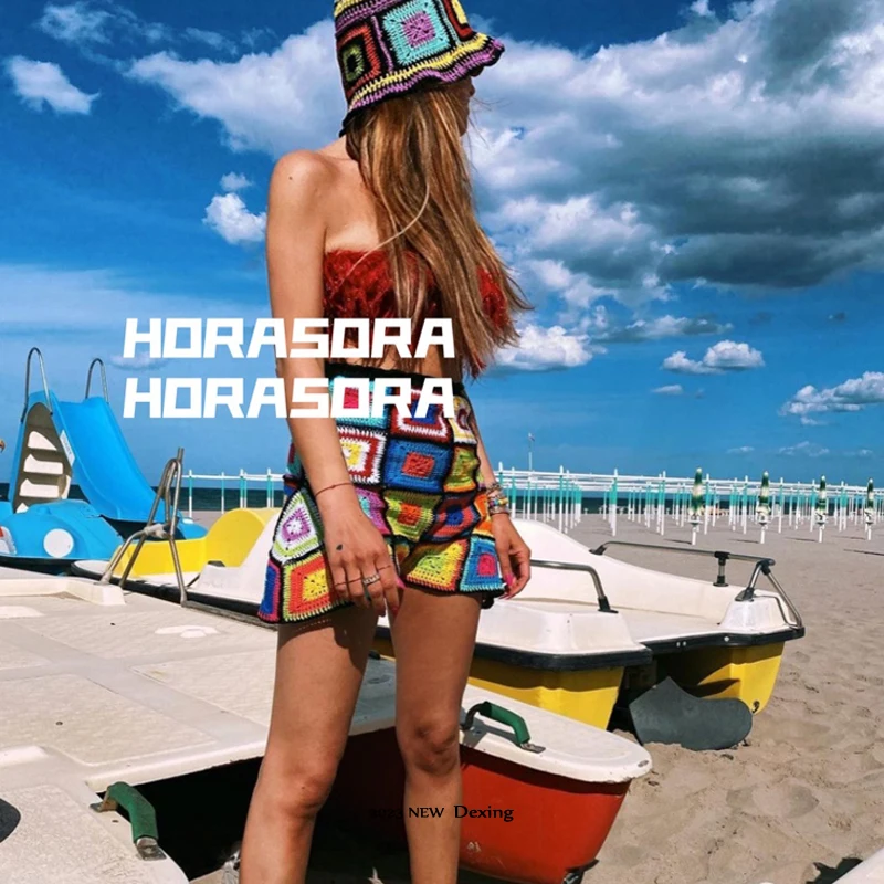 Women Handmade Crochet Bucket Hats Y2k Fashion Summer Beach Korean Hollow Knitted Hat Women Bucket Hat Women Hat Bucket Hat