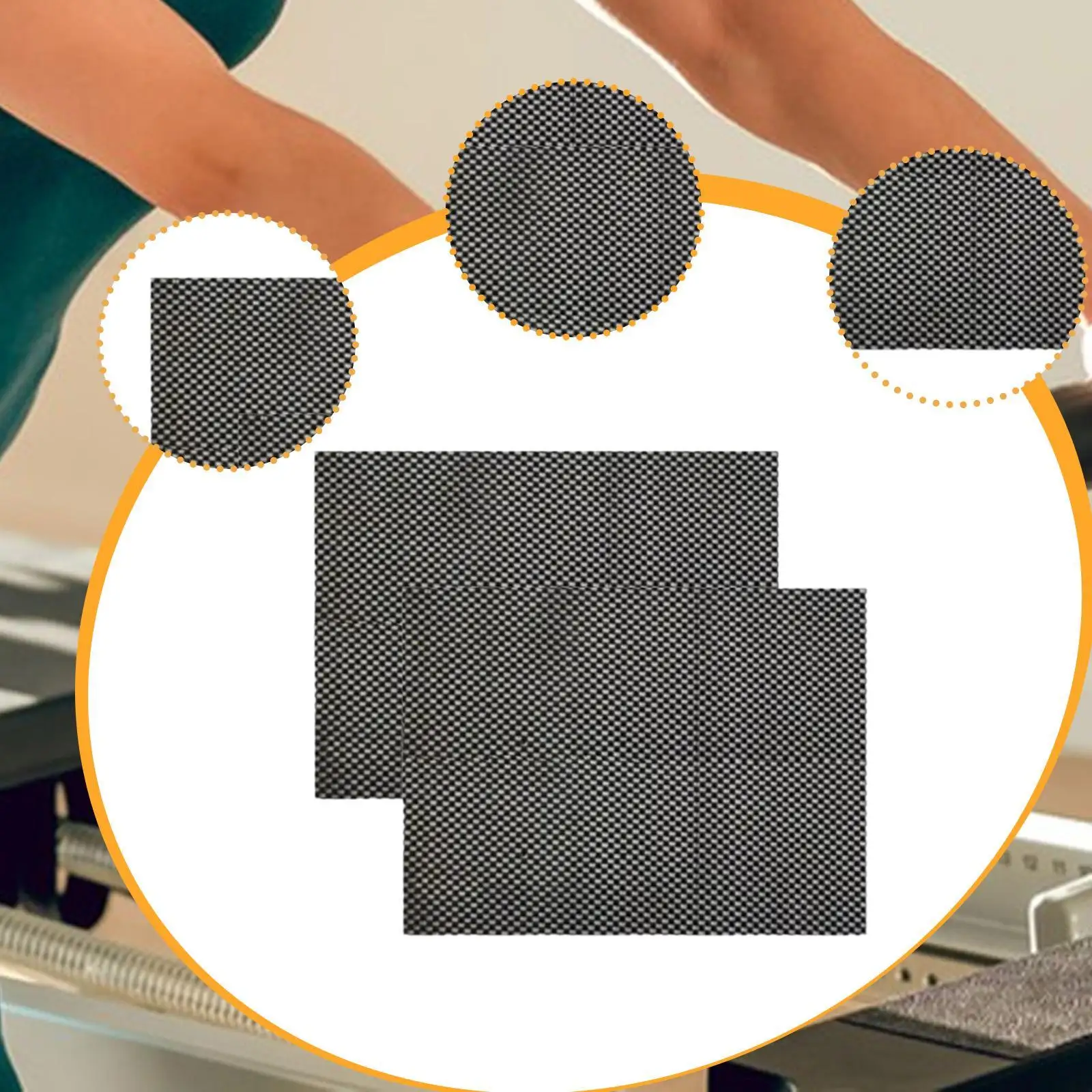 1 Pair Pilates Nonslip Mat for Women Men Lightweight Anti Skid Grippy Pad for Exercise Body Building Home Gym Weight Training