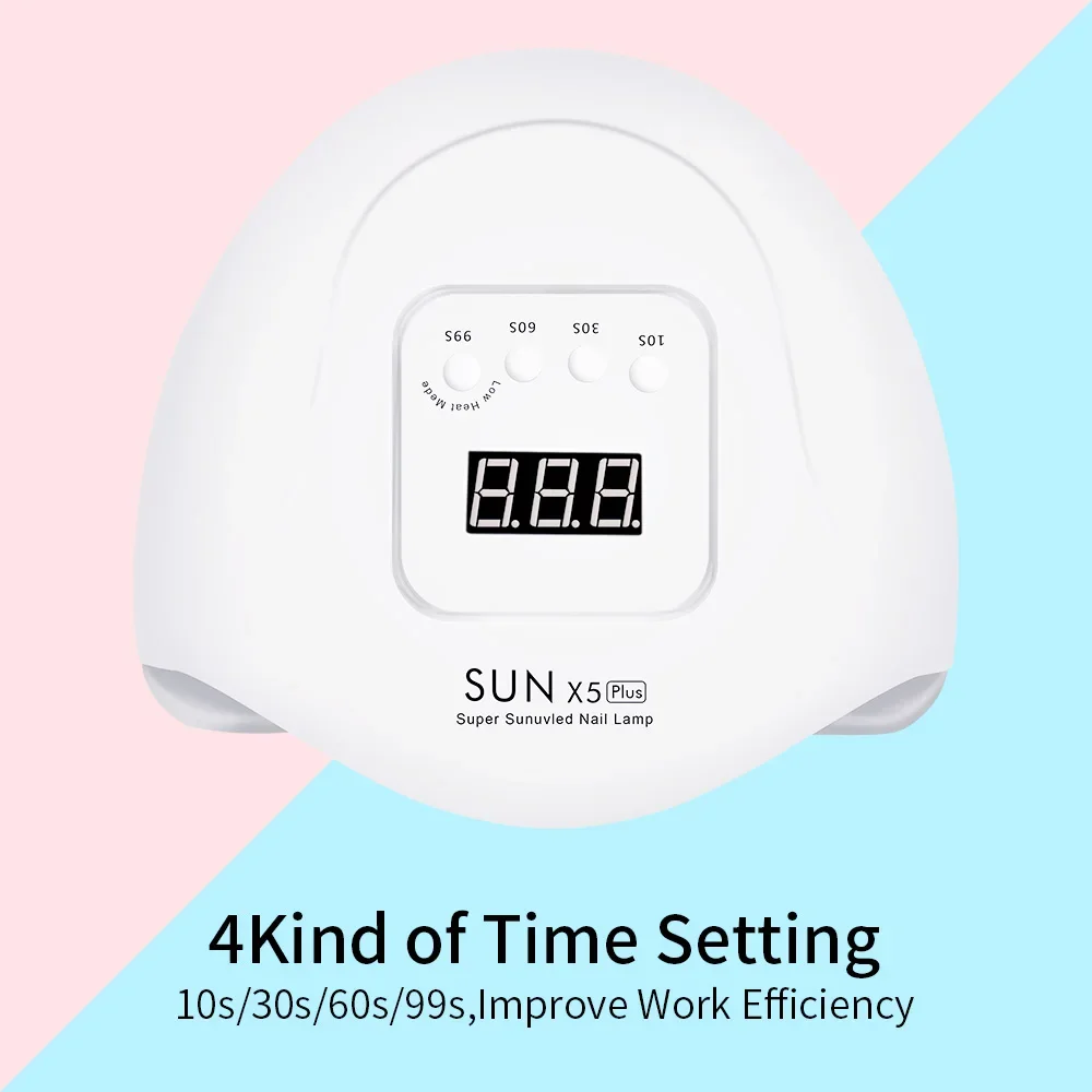 SUN X Plus UV LED 네일 램프, 매니큐어 젤 네일 드라이어, 네일 광택제 램프, 자동 센서 매니큐어 도구, 72W, 36 개 LED
