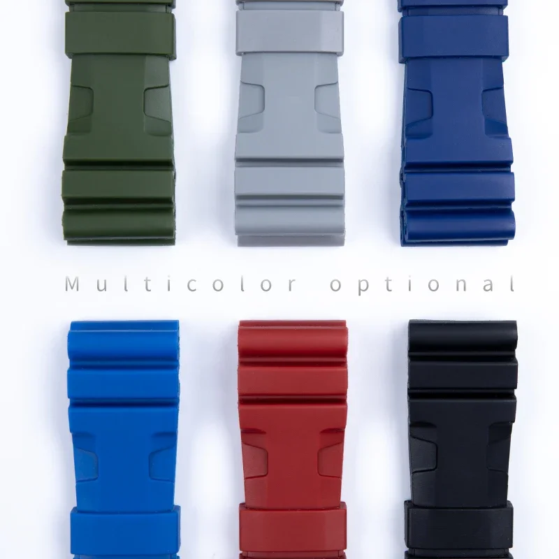 

22/24/26mm Top Brand Colorful Quality Nature Silicone Rubber Watchband For Panerai Strap Waterproof Men Watchband Free Tools