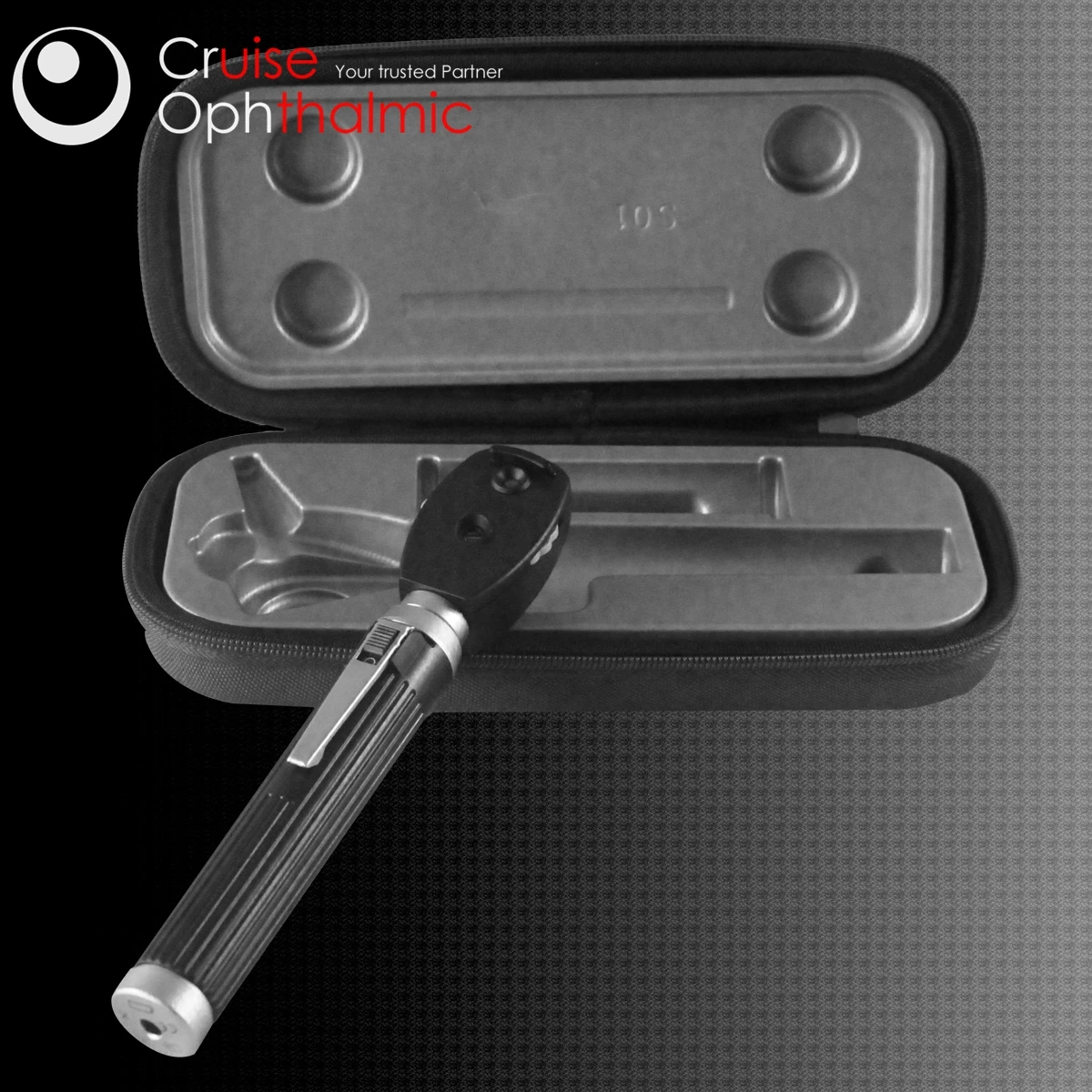 Pocket Direct Ophthalmoscope Dm6c Aa Battery Halogen Bulb 5