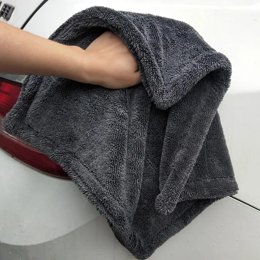 Auto Car Cleaning Wash Towel Grey Double-layer Thickened Braided Cloth Absorbent Car Wash Towel Universal Microfiber Absorb Wate