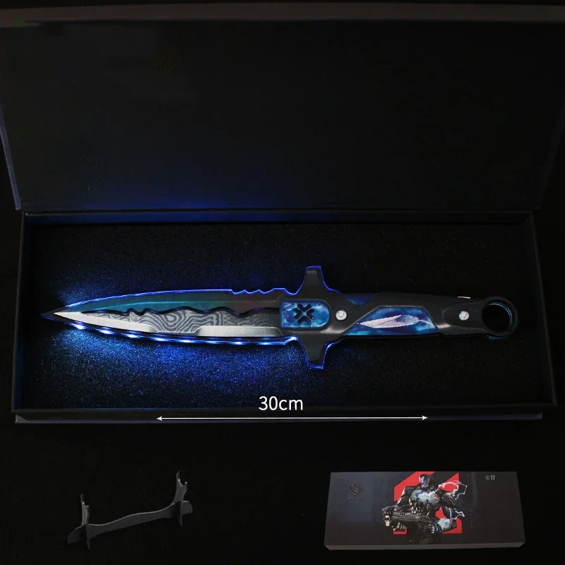 thumbnail image 1 of Arma Valorant de 30 cm VCT LOCKIN Melee, espada acrílica luminosa, cuchillo, accesorios de cosplay, modelo de espada periférica, juguetes de regalo para niños, 1 of 5